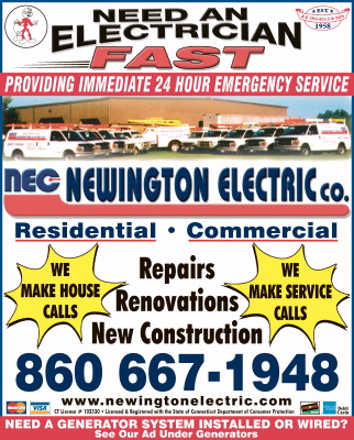 Newington Electric. Residential and Commercial Electrician CT